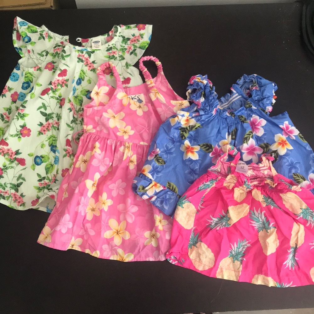 4 (total) assorted summer dresser and shirts